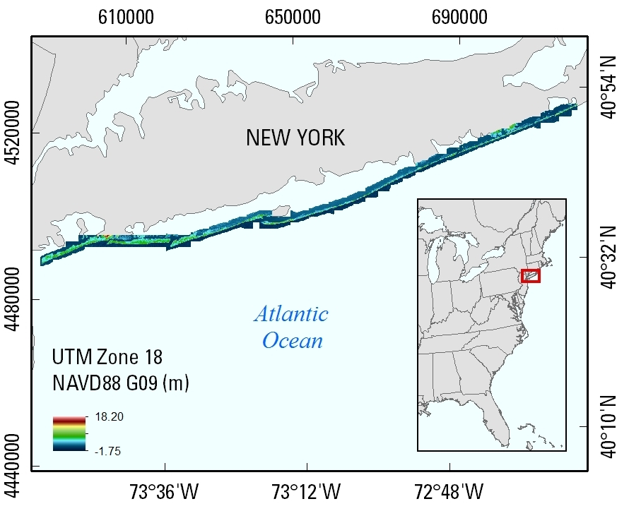 Data Release Coastal Topography Long Island New York Post